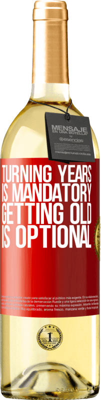 29,95 € | 白葡萄酒 WHITE版 年岁是强制性的，变老是可选的 红色标签. 可自定义的标签 青年酒 收成 2023 Verdejo