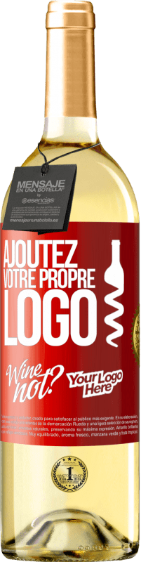 29,95 € | Vin blanc Édition WHITE Ajoutez votre propre logo Étiquette Rouge. Étiquette personnalisable Vin jeune Récolte 2024 Verdejo