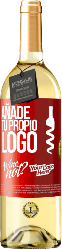 29,95 € | Vino Blanco Edición WHITE Añade tu propio logo Etiqueta Roja. Etiqueta personalizable Vino joven Cosecha 2023 Verdejo