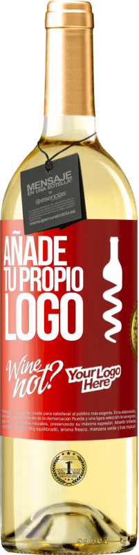 29,95 € | Vino Blanco Edición WHITE Añade tu propio logo Etiqueta Roja. Etiqueta personalizable Vino joven Cosecha 2024 Verdejo