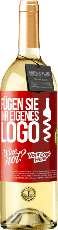 29,95 € | Weißwein WHITE Ausgabe Füge dein eigenes Logo hinzu Rote Markierung. Anpassbares Etikett Junger Wein Ernte 2023 Verdejo
