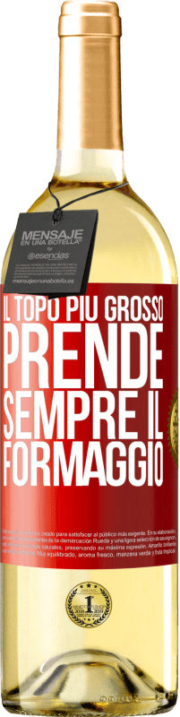 29,95 € | Vino bianco Edizione WHITE Il topo più grosso prende sempre il formaggio Etichetta Rossa. Etichetta personalizzabile Vino giovane Raccogliere 2025 Verdejo