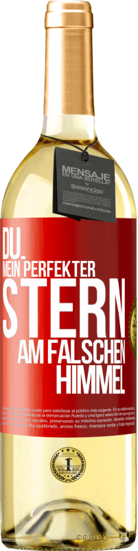 29,95 € | Weißwein WHITE Ausgabe Du. Mein perfekter Stern am falschen Himmel Rote Markierung. Anpassbares Etikett Junger Wein Ernte 2025 Verdejo
