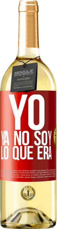 Envío gratis | Vino Blanco Edición WHITE Yo ya no soy lo que era Etiqueta Roja. Etiqueta personalizable Vino joven Cosecha 2023 Verdejo