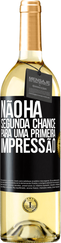 29,95 € | Vinho branco Edição WHITE Não há segunda chance para uma primeira impressão Etiqueta Preta. Etiqueta personalizável Vinho jovem Colheita 2024 Verdejo