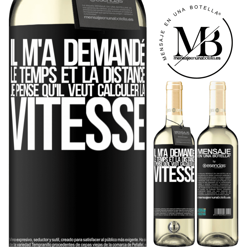 «Il avait besoin de temps et de distance. Je crois qu'il veut calculer la vitesse» Édition WHITE