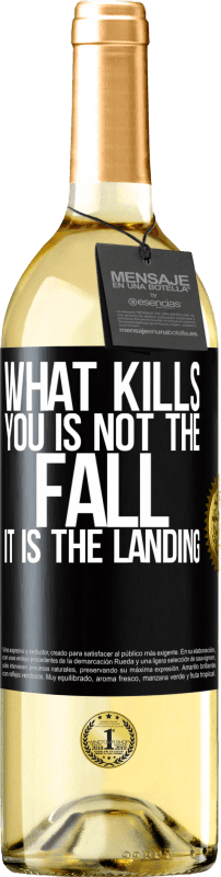 «What kills you is not the fall, it is the landing» WHITE Edition
