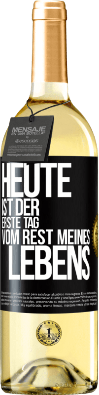 «Heute ist der erste Tag vom Rest meines Lebens» WHITE Ausgabe