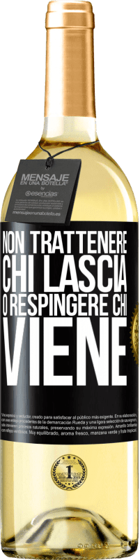 29,95 € | Vino bianco Edizione WHITE Non trattenere chi lascia o respingere chi viene Etichetta Nera. Etichetta personalizzabile Vino giovane Raccogliere 2024 Verdejo