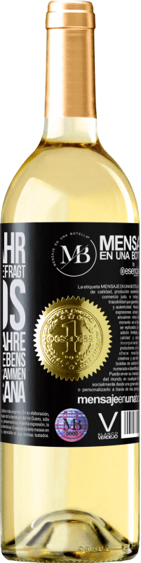 «Dieses Jahr habe ich die heiligen Könige um dich gebeten, Carlos, du bist das wahre Geschenk meines Lebens. Frohe Weihnachten zu» WHITE Ausgabe