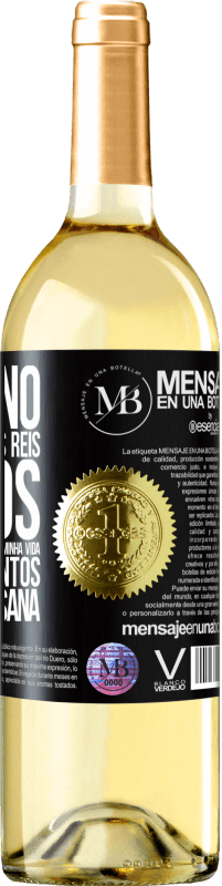 «Este ano eu perguntei aos reis. Carlos, você é o verdadeiro presente da minha vida. Feliz Natal juntos. Assinado: Susana» Edição WHITE