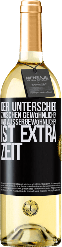 29,95 € | Weißwein WHITE Ausgabe Der Unterschied zwischen gewöhnlichen und außergewöhnlichen ist EXTRA Zeit Schwarzes Etikett. Anpassbares Etikett Junger Wein Ernte 2023 Verdejo