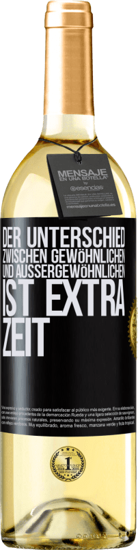 29,95 € | Weißwein WHITE Ausgabe Der Unterschied zwischen gewöhnlichen und außergewöhnlichen ist EXTRA Zeit Schwarzes Etikett. Anpassbares Etikett Junger Wein Ernte 2025 Verdejo