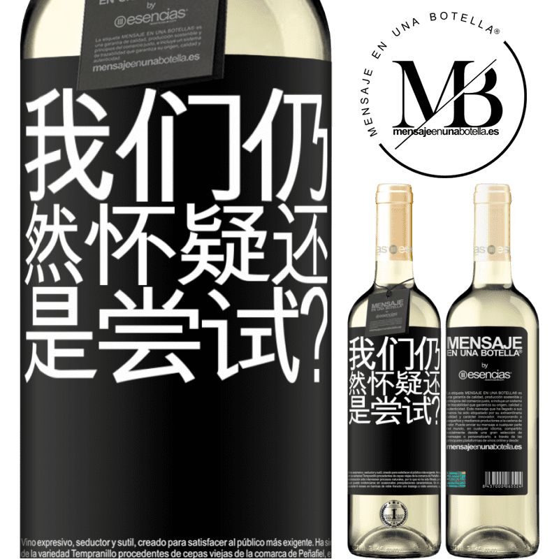 «我们仍然怀疑还是尝试？» WHITE版