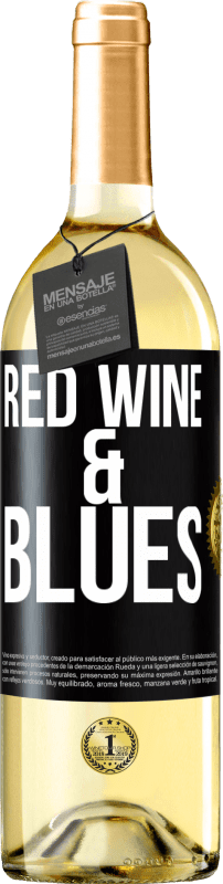 29,95 € | Белое вино Издание WHITE Red wine & Blues Черная метка. Настраиваемая этикетка Молодое вино Урожай 2025 Verdejo