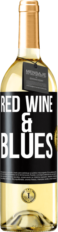 29,95 € | Vino bianco Edizione WHITE Red wine & Blues Etichetta Nera. Etichetta personalizzabile Vino giovane Raccogliere 2024 Verdejo