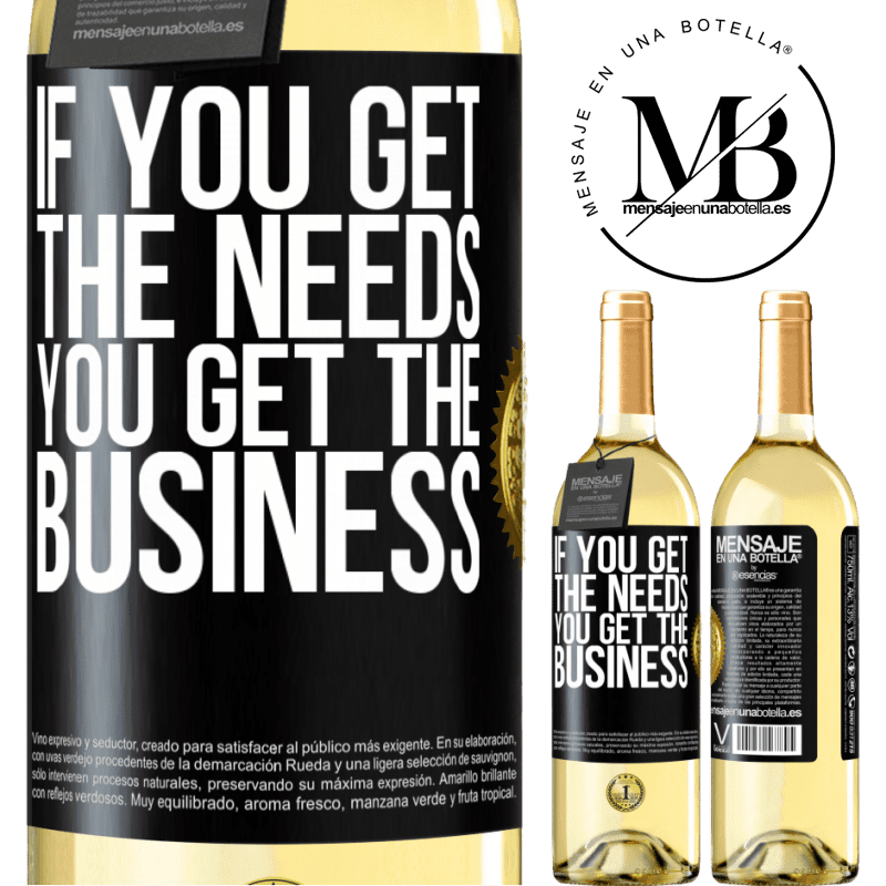 29,95 € Free Shipping | White Wine WHITE Edition If you get the needs, you get the business Black Label. Customizable label Young wine Harvest 2023 Verdejo