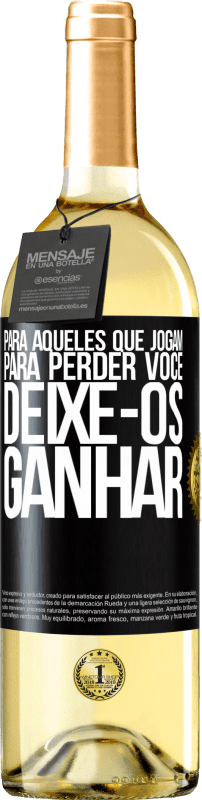 29,95 € | Vinho branco Edição WHITE Para aqueles que jogam para perder você, deixe-os ganhar Etiqueta Preta. Etiqueta personalizável Vinho jovem Colheita 2025 Verdejo