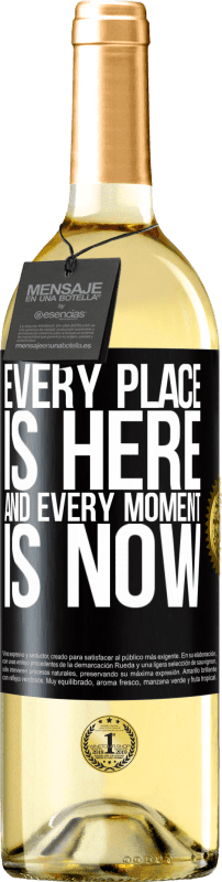 29,95 € | White Wine WHITE Edition Every place is here and every moment is now Black Label. Customizable label Young wine Harvest 2023 Verdejo