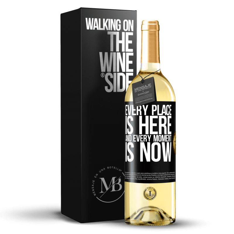 29,95 € Free Shipping | White Wine WHITE Edition Every place is here and every moment is now Black Label. Customizable label Young wine Harvest 2023 Verdejo