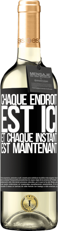 29,95 € | Vin blanc Édition WHITE Chaque endroit est ici et chaque instant est maintenant Étiquette Noire. Étiquette personnalisable Vin jeune Récolte 2024 Verdejo