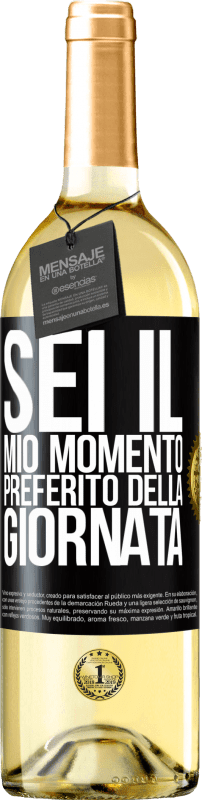 29,95 € Spedizione Gratuita | Vino bianco Edizione WHITE Sei il mio momento preferito della giornata Etichetta Nera. Etichetta personalizzabile Vino giovane Raccogliere 2023 Verdejo