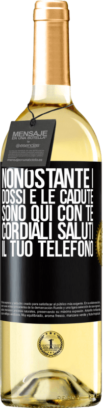 29,95 € Spedizione Gratuita | Vino bianco Edizione WHITE Nonostante i dossi e le cadute, sono qui con te. Cordiali saluti, il tuo telefono Etichetta Nera. Etichetta personalizzabile Vino giovane Raccogliere 2024 Verdejo