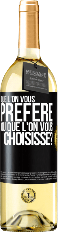 29,95 € Envoi gratuit | Vin blanc Édition WHITE lequel préférez-vous ou qui vous choisit? Étiquette Noire. Étiquette personnalisable Vin jeune Récolte 2022 Verdejo