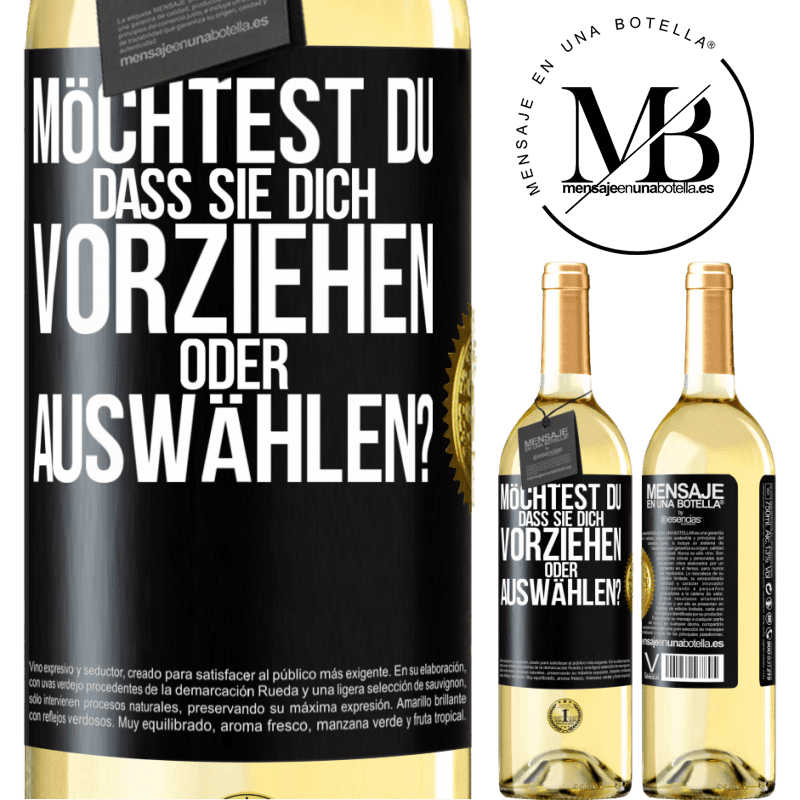 29,95 € Kostenloser Versand | Weißwein WHITE Ausgabe Möchtest du, dass sie dich vorziehen oder auswählen? Schwarzes Etikett. Anpassbares Etikett Junger Wein Ernte 2024 Verdejo