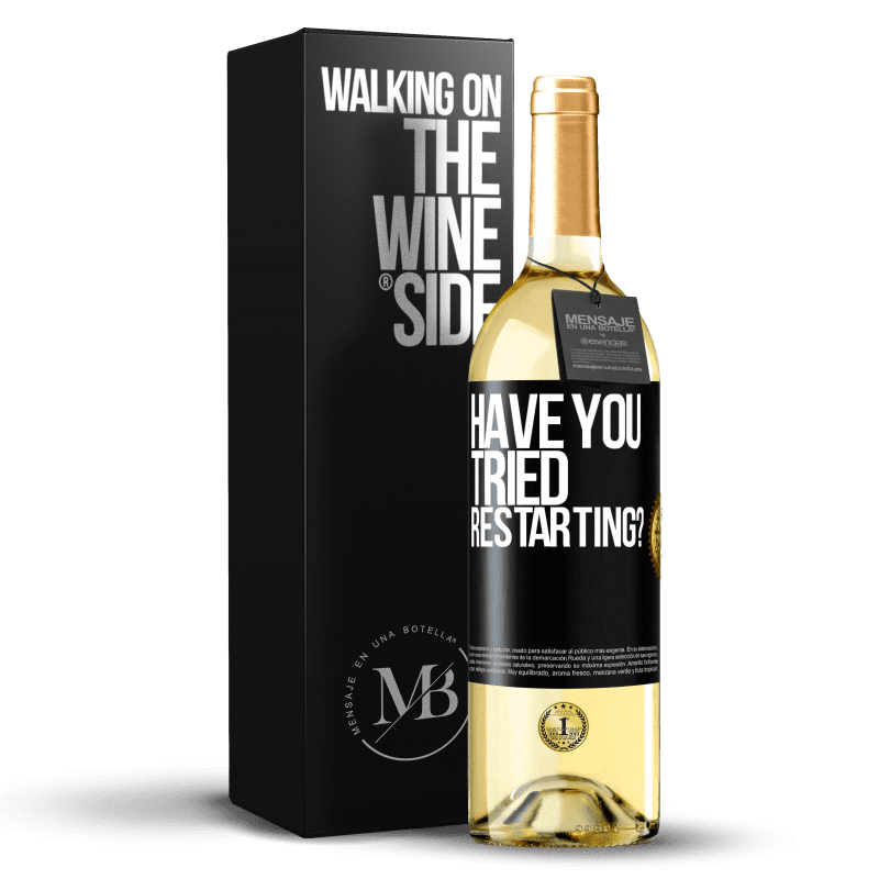 29,95 € Free Shipping | White Wine WHITE Edition have you tried restarting? Black Label. Customizable label Young wine Harvest 2024 Verdejo