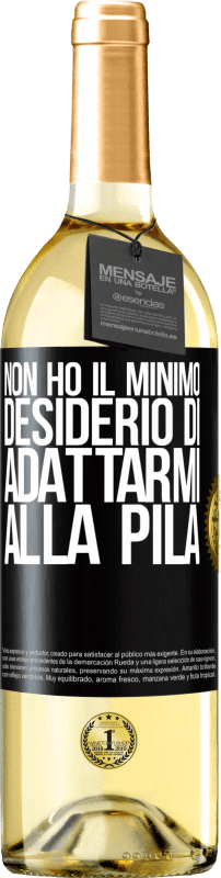 29,95 € | Vino bianco Edizione WHITE Non ho il minimo desiderio di adattarmi alla pila Etichetta Nera. Etichetta personalizzabile Vino giovane Raccogliere 2023 Verdejo