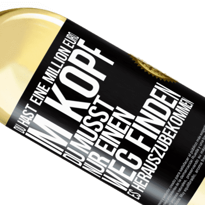 Einzigartige und Persönliche Ausdrücke. «Du hast eine Million Euro im Kopf. Du musst nur einen Weg finden, es herauszubekommen» WHITE Ausgabe