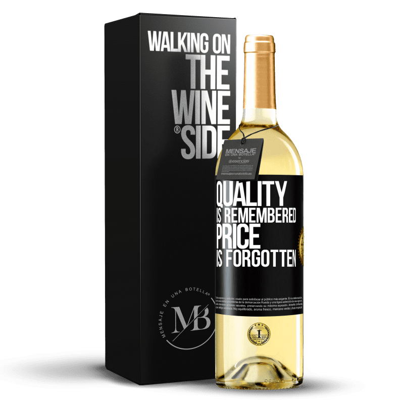 29,95 € 免费送货 | 白葡萄酒 WHITE版 记住质量，忘记价格 黑标. 可自定义的标签 青年酒 收成 2023 Verdejo