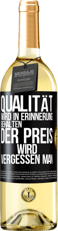 29,95 € | Weißwein WHITE Ausgabe Qualität wird in Erinnerung behalten, der Preis wird vergessen man Schwarzes Etikett. Anpassbares Etikett Junger Wein Ernte 2023 Verdejo