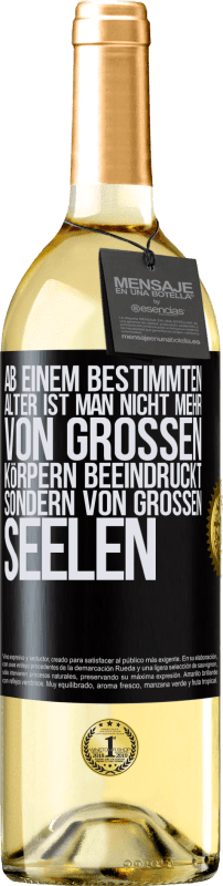 29,95 € | Weißwein WHITE Ausgabe Ab einem bestimmten Alter ist man nicht mehr von großen Körpern beeindruckt, sondern von großen Seelen Schwarzes Etikett. Anpassbares Etikett Junger Wein Ernte 2025 Verdejo