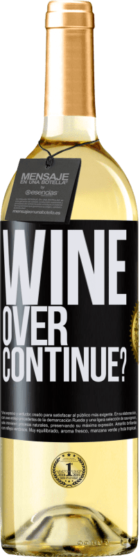 29,95 € | Vino Blanco Edición WHITE Wine over. Continue? Etiqueta Negra. Etiqueta personalizable Vino joven Cosecha 2024 Verdejo