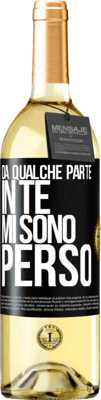 29,95 € | Vino bianco Edizione WHITE Da qualche parte in te mi sono perso Etichetta Nera. Etichetta personalizzabile Vino giovane Raccogliere 2024 Verdejo