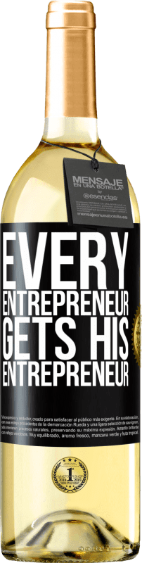 29,95 € | White Wine WHITE Edition Every entrepreneur gets his entrepreneur Black Label. Customizable label Young wine Harvest 2024 Verdejo