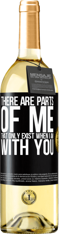 29,95 € Free Shipping | White Wine WHITE Edition There are parts of me that only exist when I am with you Black Label. Customizable label Young wine Harvest 2023 Verdejo