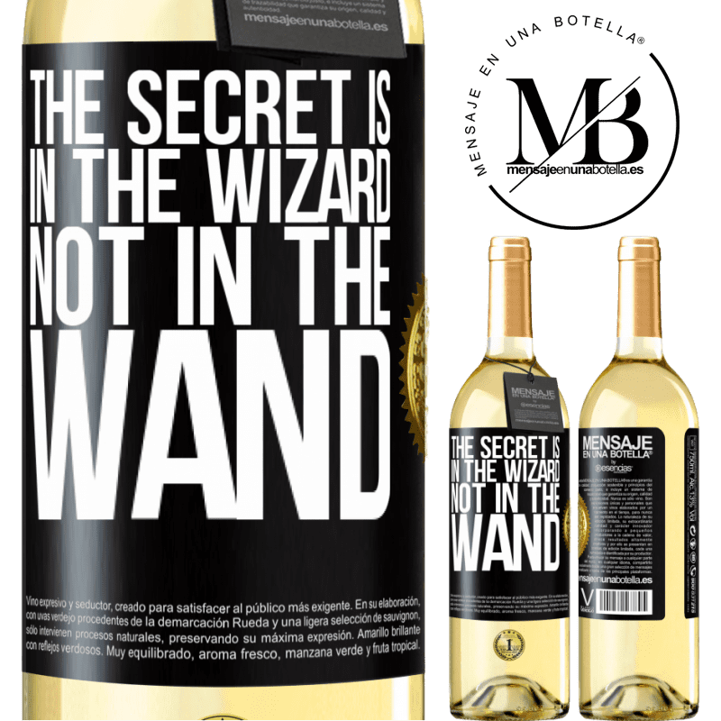 29,95 € Free Shipping | White Wine WHITE Edition The secret is in the wizard, not in the wand Black Label. Customizable label Young wine Harvest 2023 Verdejo