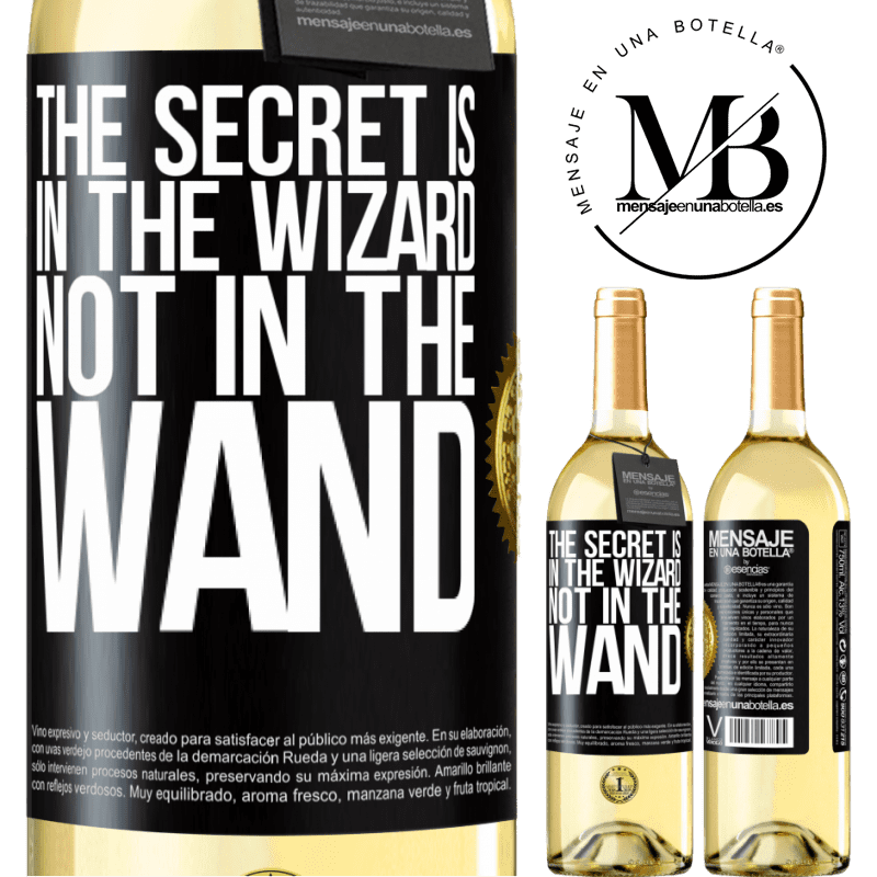 29,95 € Free Shipping | White Wine WHITE Edition The secret is in the wizard, not in the wand Black Label. Customizable label Young wine Harvest 2024 Verdejo