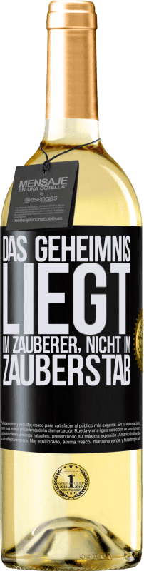 29,95 € | Weißwein WHITE Ausgabe Das Geheimnis liegt im Zauberer, nicht im Zauberstab Schwarzes Etikett. Anpassbares Etikett Junger Wein Ernte 2024 Verdejo