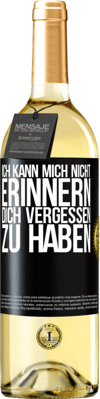 29,95 € | Weißwein WHITE Ausgabe Ich kann mich nicht erinnern, dich vergessen zu haben Schwarzes Etikett. Anpassbares Etikett Junger Wein Ernte 2024 Verdejo