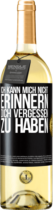 29,95 € | Weißwein WHITE Ausgabe Ich kann mich nicht erinnern, dich vergessen zu haben Schwarzes Etikett. Anpassbares Etikett Junger Wein Ernte 2025 Verdejo