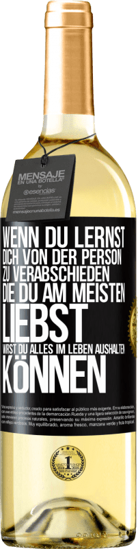 «Wenn du lernst, dich von der Person zu verabschieden, die du am meisten liebst, wirst du alles im Leben aushalten können» WHITE Ausgabe