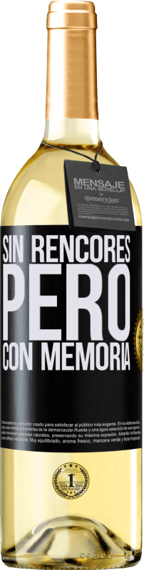 29,95 € Envío gratis | Vino Blanco Edición WHITE Sin rencores, pero con memoria Etiqueta Negra. Etiqueta personalizable Vino joven Cosecha 2023 Verdejo
