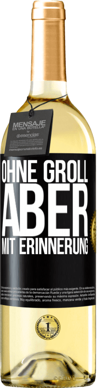 29,95 € | Weißwein WHITE Ausgabe Ohne Groll aber mit Erinnerung Schwarzes Etikett. Anpassbares Etikett Junger Wein Ernte 2024 Verdejo