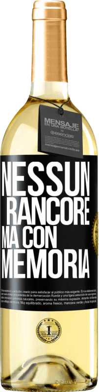 29,95 € | Vino bianco Edizione WHITE Nessun rancore, ma con memoria Etichetta Nera. Etichetta personalizzabile Vino giovane Raccogliere 2024 Verdejo