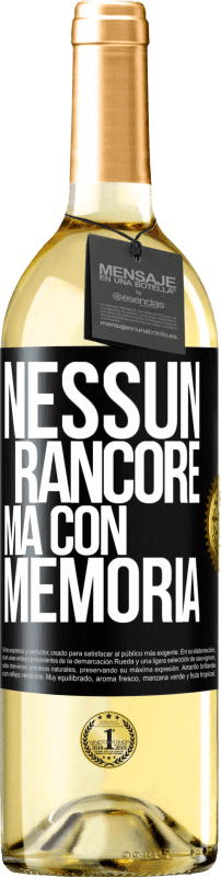 29,95 € | Vino bianco Edizione WHITE Nessun rancore, ma con memoria Etichetta Nera. Etichetta personalizzabile Vino giovane Raccogliere 2025 Verdejo