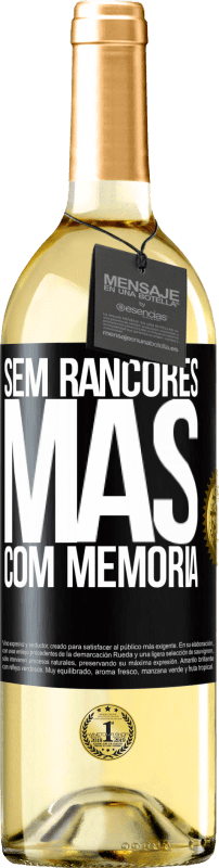 29,95 € Envio grátis | Vinho branco Edição WHITE Sem rancores, mas com memória Etiqueta Preta. Etiqueta personalizável Vinho jovem Colheita 2024 Verdejo